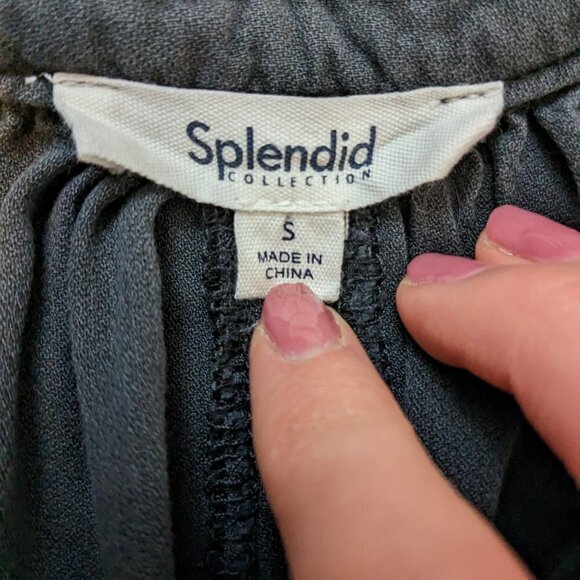 Splendid Collection Dark Gray Sleeveless Casual Dress Women's Size Small - Picture 4 of 4